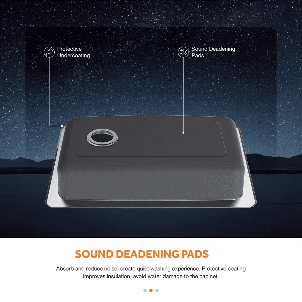 33 In. Drop-In Single Bowl 18 Gauge Stainless Steel Kitchen Sink with Pull-Down Faucet - Image 8