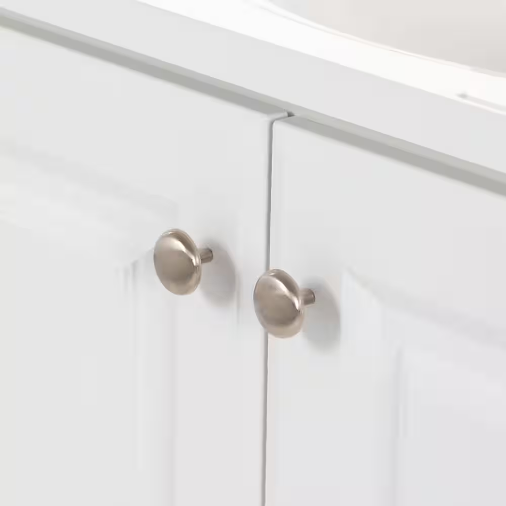 37 In. Single Sink White Bath Vanity with Cultured Marble Top (Assembled) - Image 6