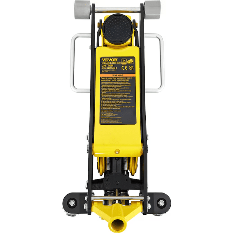 Yellow 3-Ton Steel Hydraulic Floor Jack - Image 9