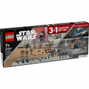 Star Wars: the Clone Wars & the Mandalorian Gift Set - Contains 3 Sets in 1 Box - Gift for Christmas for Kids, Ages 7+ - 66804