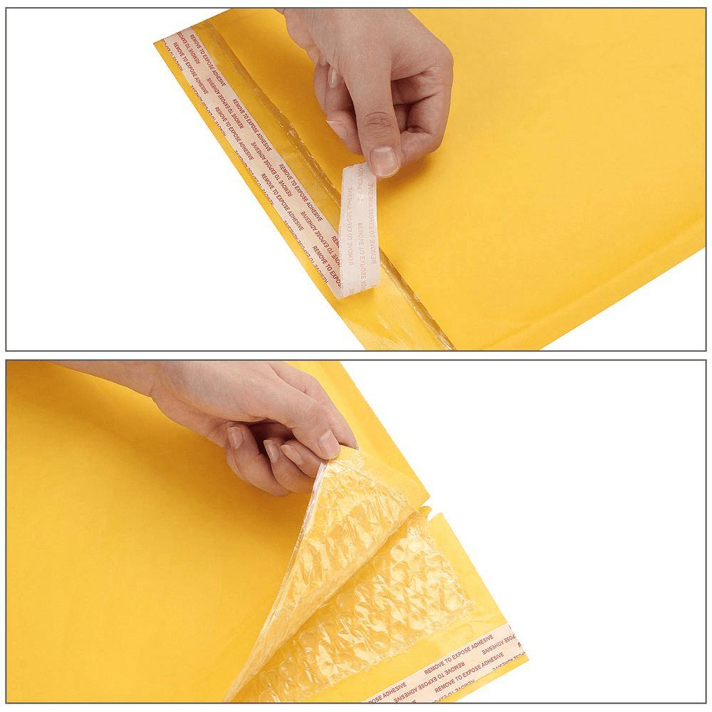 25 Pcs 10 In. X 13 In. Yellow Bubble Mailers, Self Seal Padded Envelopes Shipping Envelopes for Shipping Packaging - Image 4
