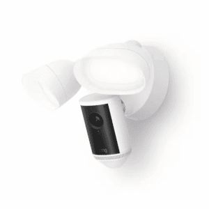 Floodlight Cam Pro Wired (2Nd Gen) - Retinal 4K Security Camera, 10X Enhanced Zoom, Motion-Activated Floodlights, White