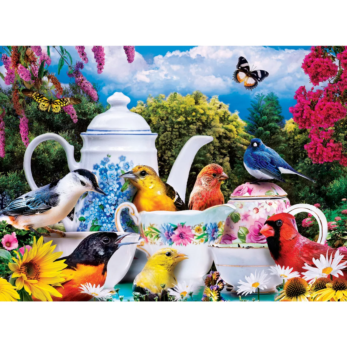 Masterpieces Wild & Whimsical 4 Pack Jigsaw Puzzles - 500 Piece Animal Puzzle Set - Image 6