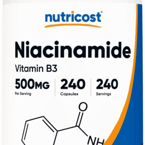 Niacinamide (Vitamin B3) 500Mg, 240 Capsules - Vitamin B-3 Supplement