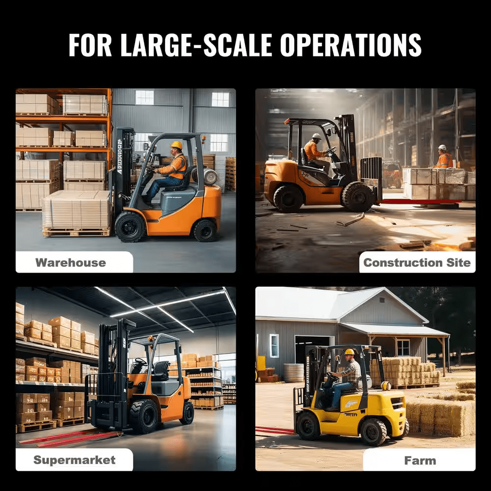 Pallet Fork Extensions 72 In. L X 4.5 In. W Heavy-Duty Carbon Steel Fork Extensions with Pins for Forklift (1-Pair, Red) - Image 7