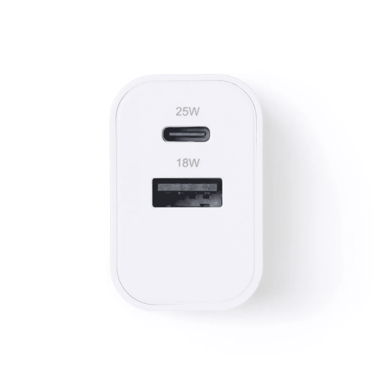 Dual Port 25W USB-A and USB-C Wall Charger - Dealworthy™ White: Quick Charge, Surge Protection - Image 4