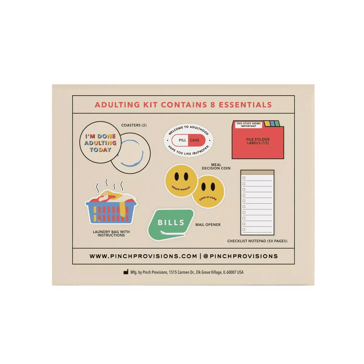 Adulting Desk Organiser Kit: Pinch Provisions Multicolored Office Set with Letter Opener & Paper Desk Pad - Image 4