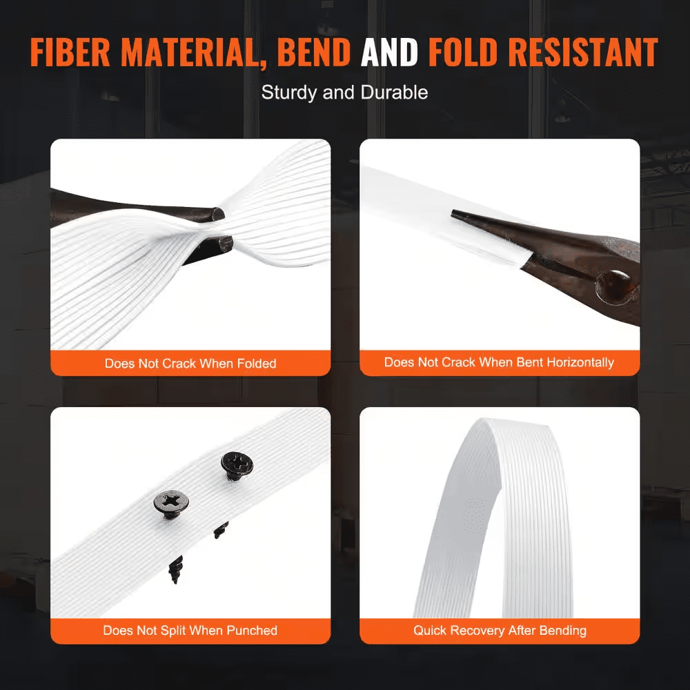 Packaging Woven Cord Strapping Roll, 330 Ft. Length X 3/4 In. Width X 0.03 In. Thickness, 1,763 Lbs. Break Strength - Image 3