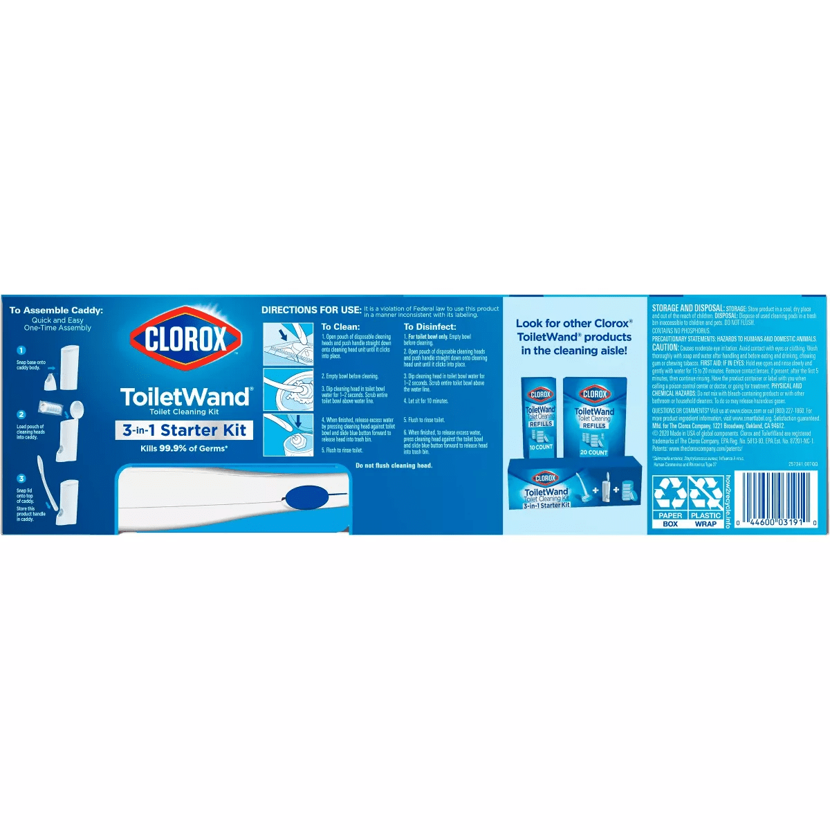 Clorox Toiletwand Disposable Toilet Cleaning System - Toiletwand Storage Caddy and 6 Refill Heads - Image 15