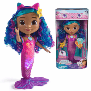 Gabby'S Dollhouse: the Movie, Sing & Shine Mermaid Gabby, Waterproof Mermaid Doll, Lights & Sounds
