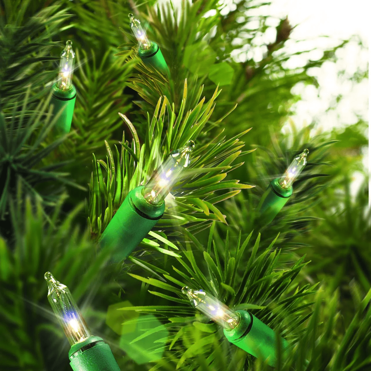 Indoor/Outdoor 100-Count Incandescent Mini Christmas String Lights, Clear, 19.5', by - Image 2