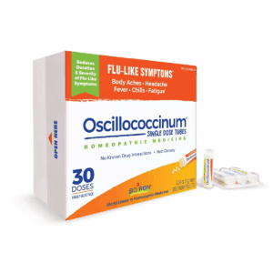 Boiron Oscillococcinum Flu-Like Symptoms, Body Aches, Headache, Fever, Chills and Fatigue 30 Doses Treatment - 30Ct