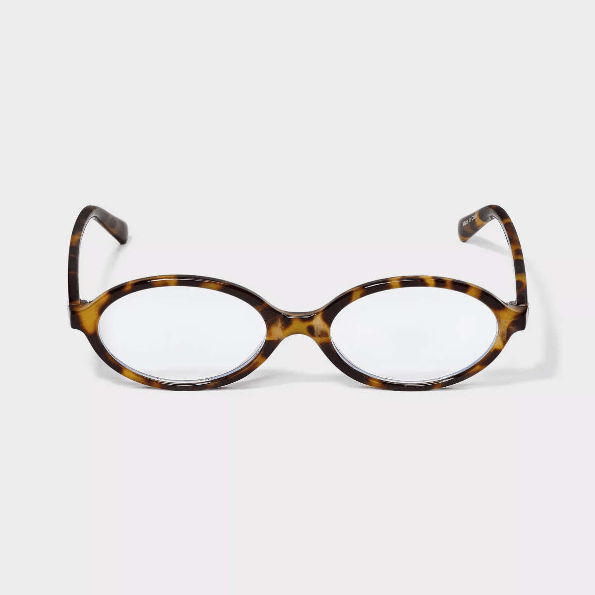 Women'S Slim Plastic Oval Blue Light Filtering Glasses- Wild Fable™ Tort