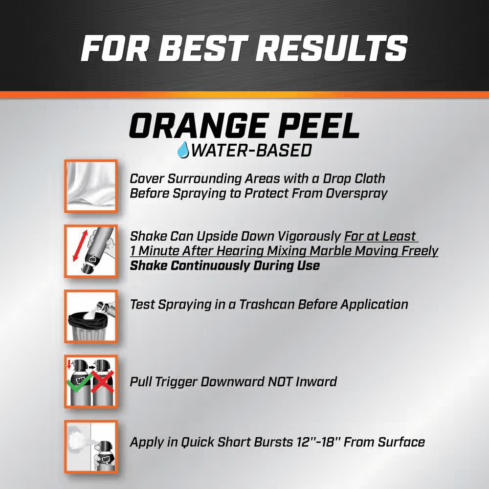 Spray Texture 20 Oz. Orange Peel Water Based Wall Texture Quick Repair (6-Pack) - Image 4