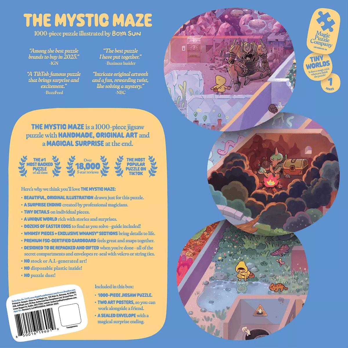 Magic Puzzle Company the Mystic Maze Jigsaw Puzzle - 1000Pc: Memory & Motor Skills, Collage Theme, 28"X21" - Image 2