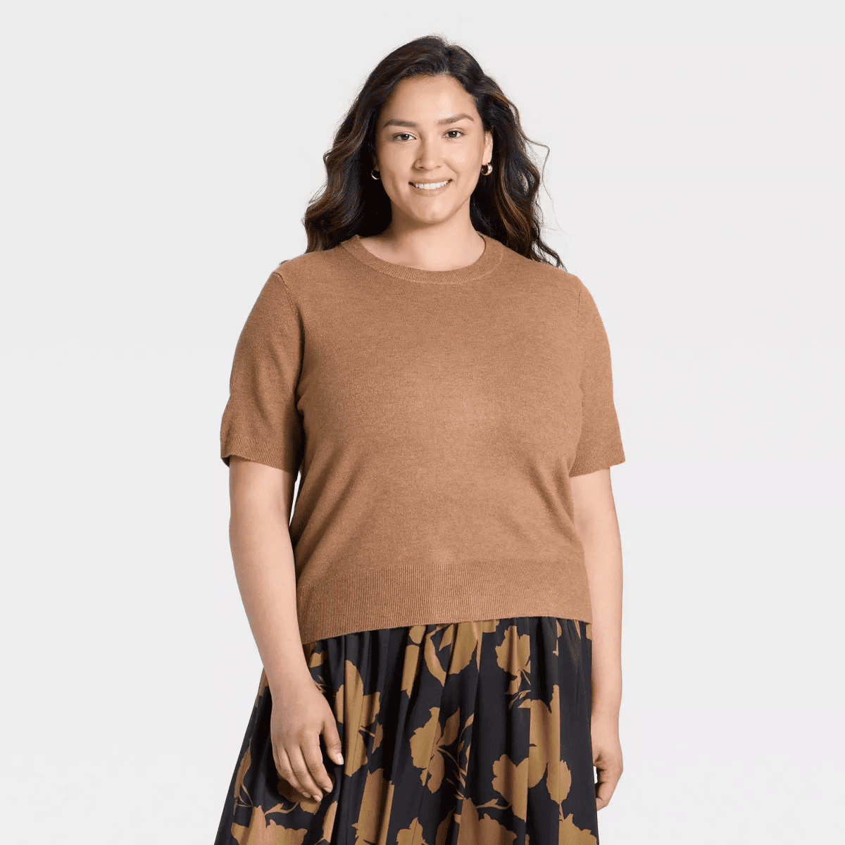 Women'S Short Sleeve Cozy Knit Sweater - Image 5