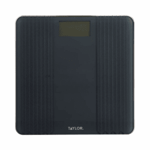 Taylor® Precision Products Digital Glass Scale with Textured Herringbone Design, 500-Lb. Capacity in Gray