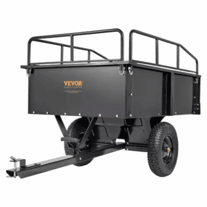 750 Lbs. 15 Cu. Ft. Heavy Duty ATV Trailer Steel Dump Cart Garden Cart Garden Utility Trailer Blade Span
