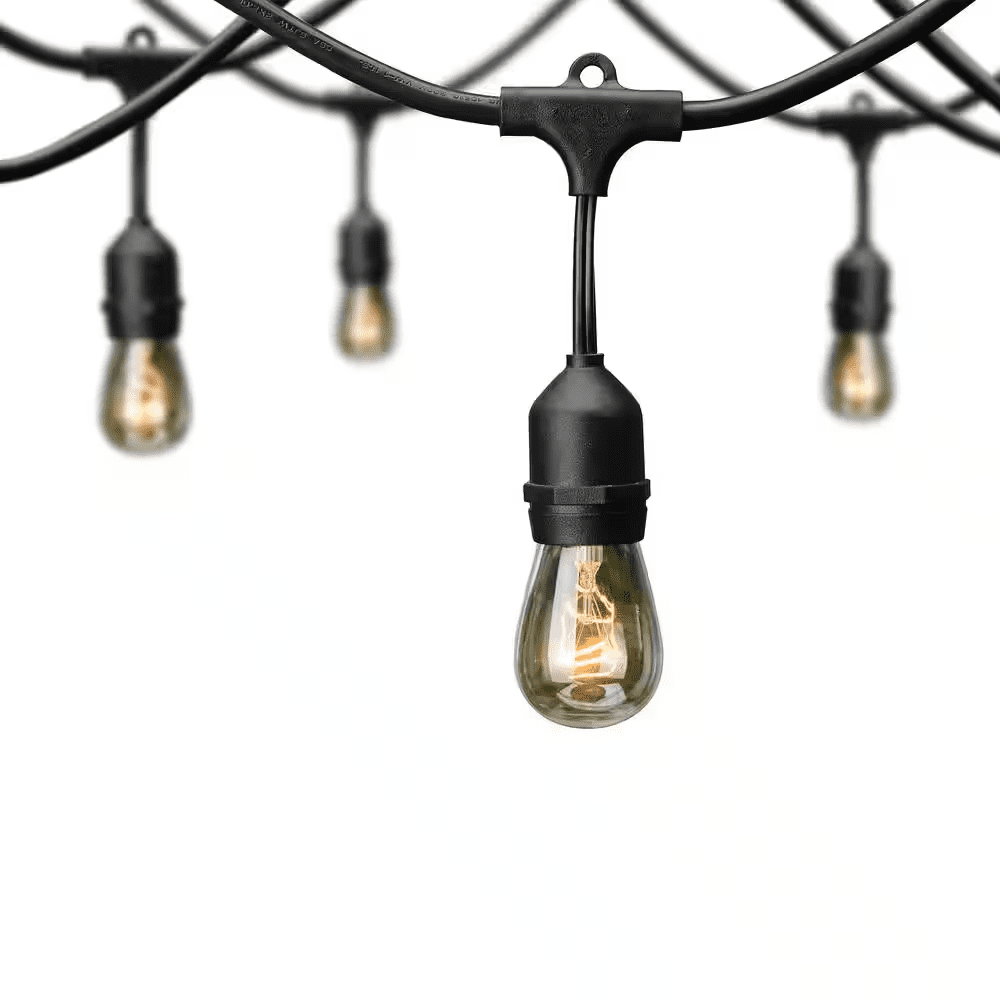 12-Light 24 Ft. Indoor/Outdoor Plug-In Incandescent Edison Bulb String Light - Image 5