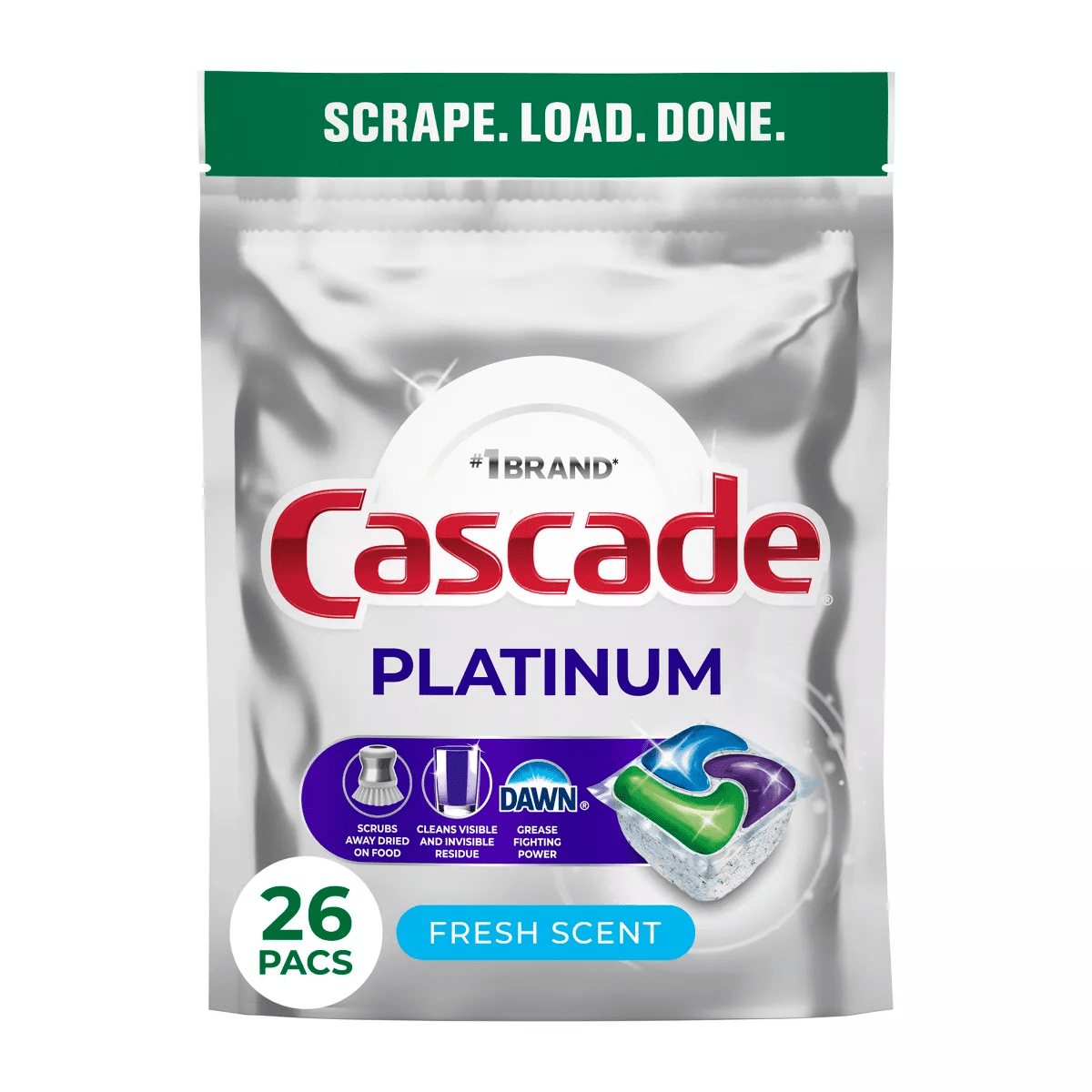 Cascade Platinum Action Pacs Dishwasher Detergent - Fresh - Image 11