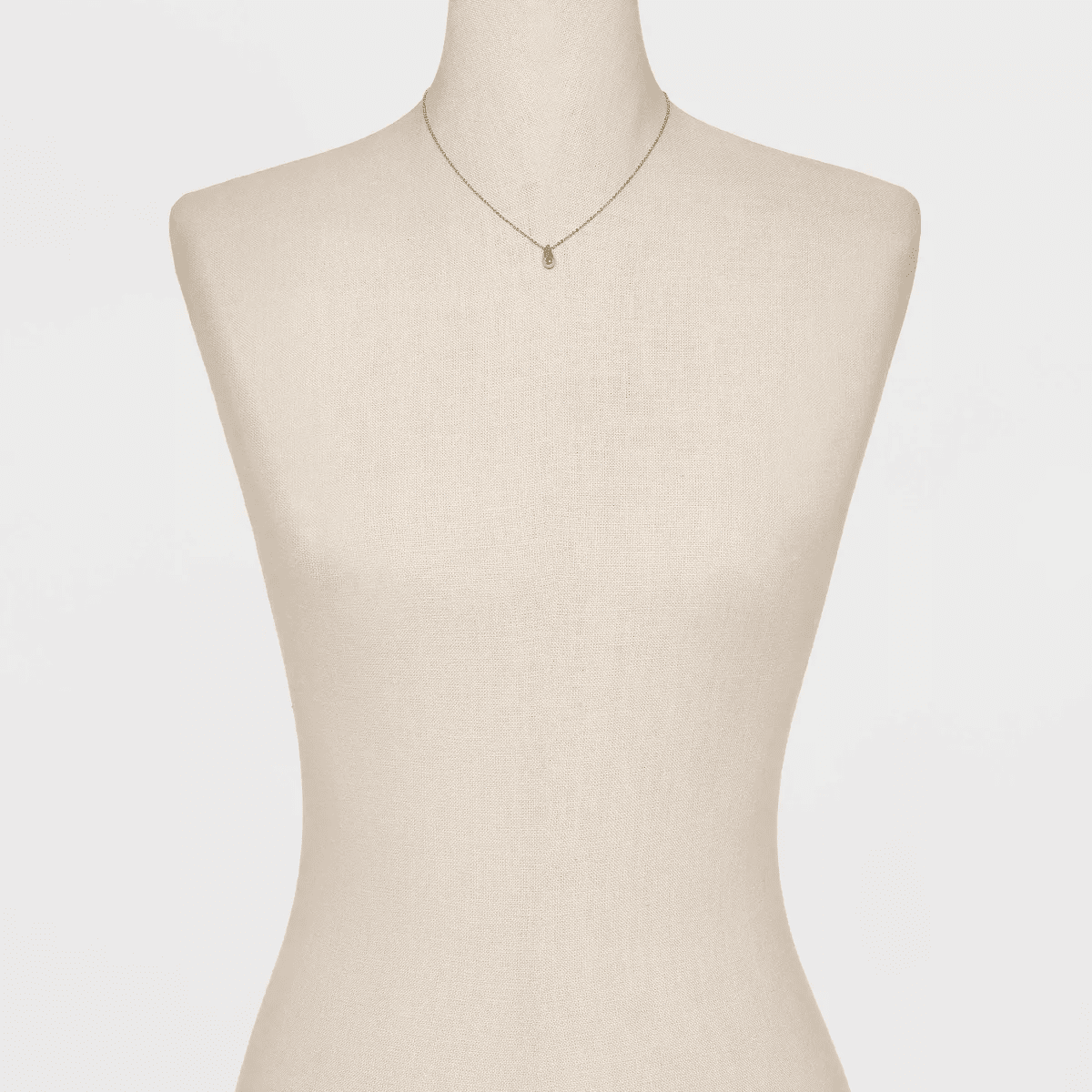 Teardrop Pendant Necklace - a New Day™ Gold: Brass Chain with Lobster Claw Clasp, 17" Length, 3" Extender - Image 2