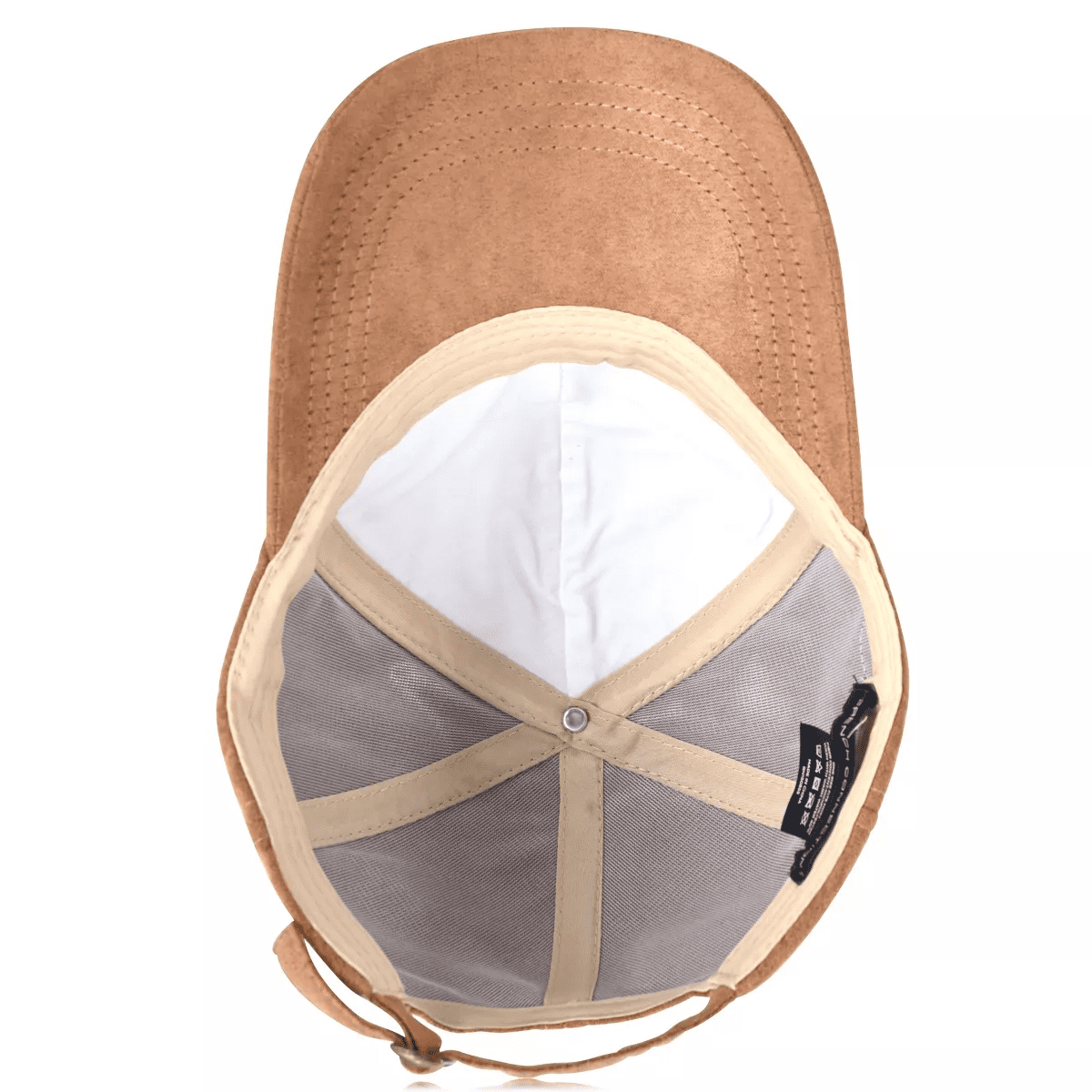 French Connection Microsuede Baseball Cap - Strapback Metal Closure - Image 7