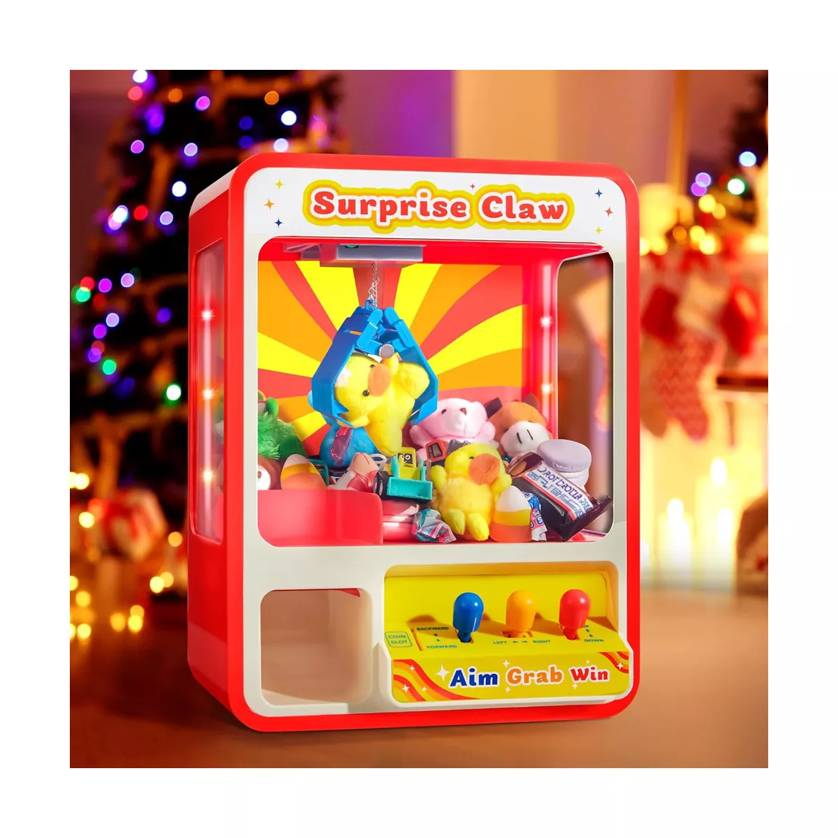 Joyfy Kids Claw Machine Toy with LED Lights, Sounds, Mini Arcade Game for Ages 3 4 5 6 Years, Halloween Christmas Birthday Gift for Boys Girls - Image 5