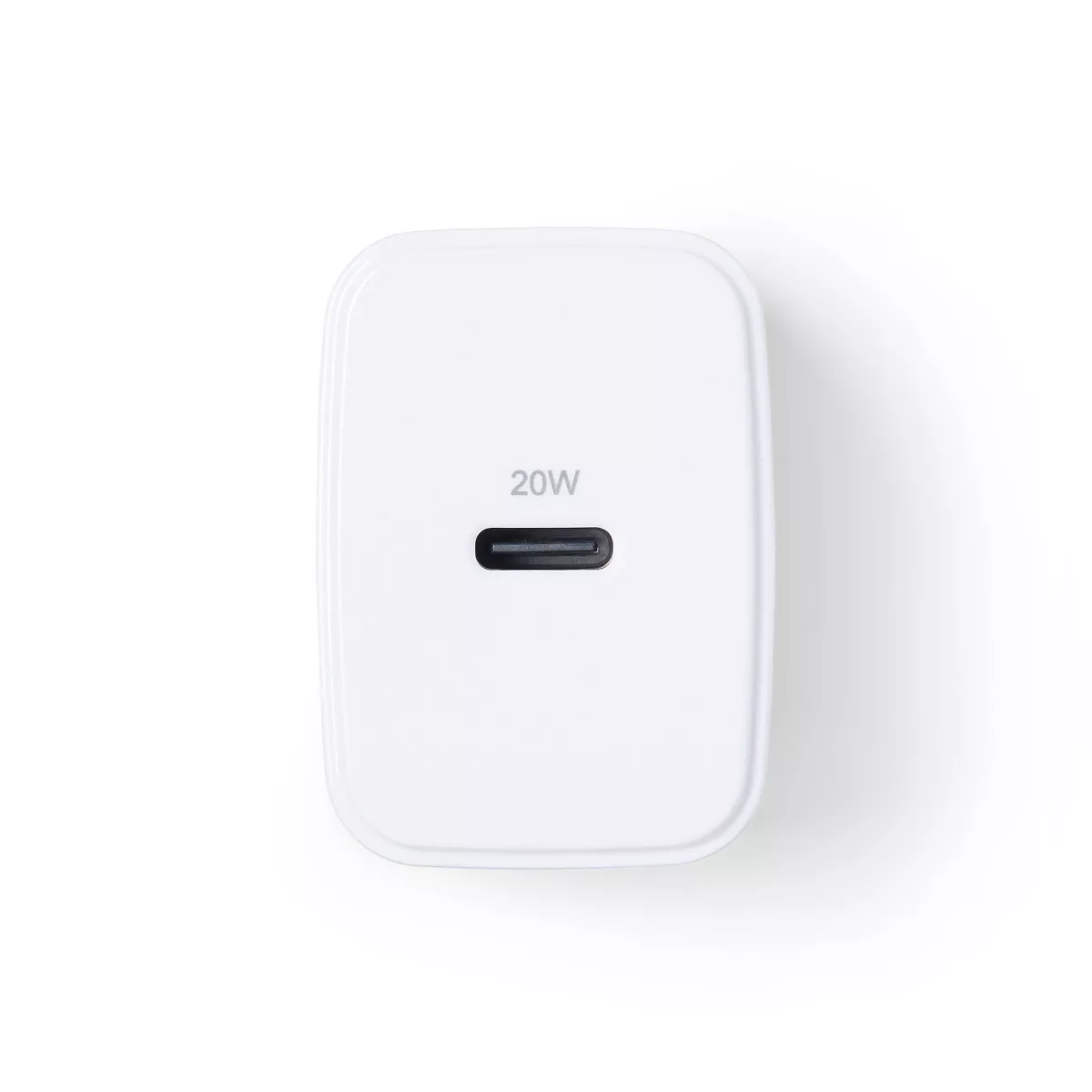 Single Port 20W USB-C Home Charger with 3' Lightning to USB-C Cable - Dealworthy™ White - Image 4