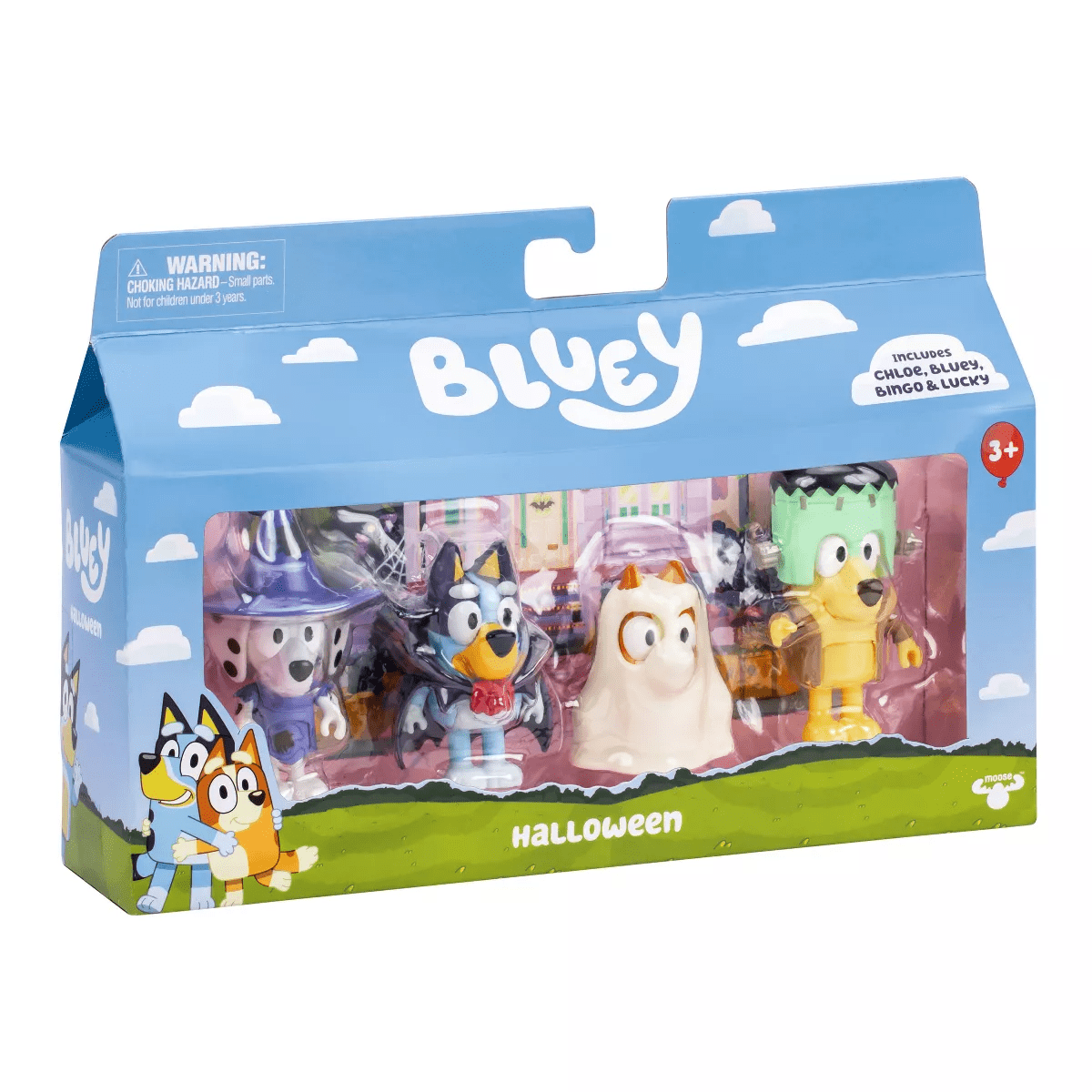 Bluey Costume Party Figures 4Pk: Articulated Plastic Mini Figurines & Bluey Toys Collection - Image 8