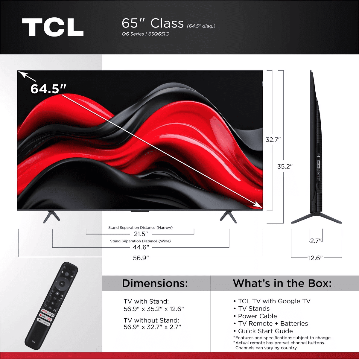 TCL Class Q6-Series 4K UHD HDR QLED Smart Google TV - Image 12