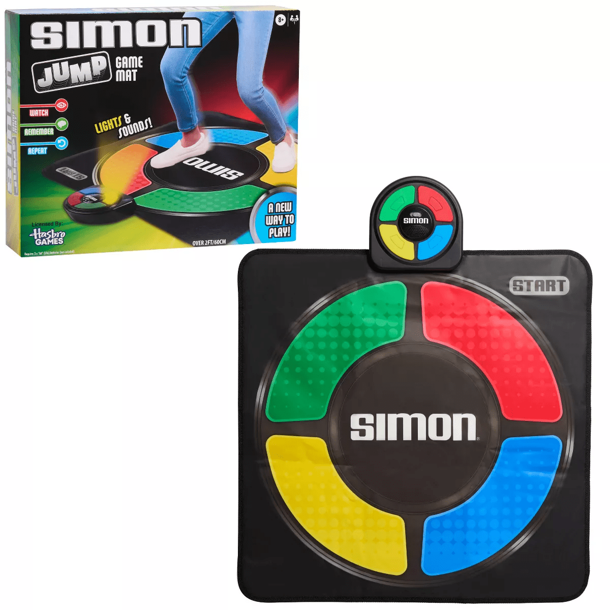Just Play Simon Jump Game Mat: Creative Thinking Electronic Game for 1 Player
