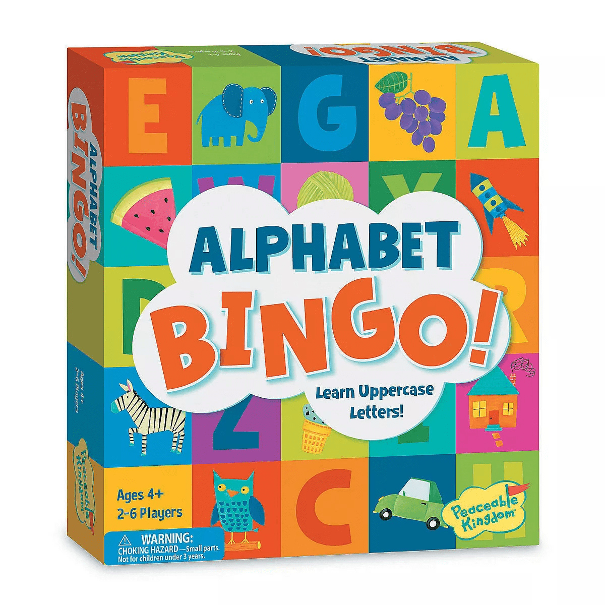 Alphabet Bingo Peaceable Kingdom Board Game — Ages 4+