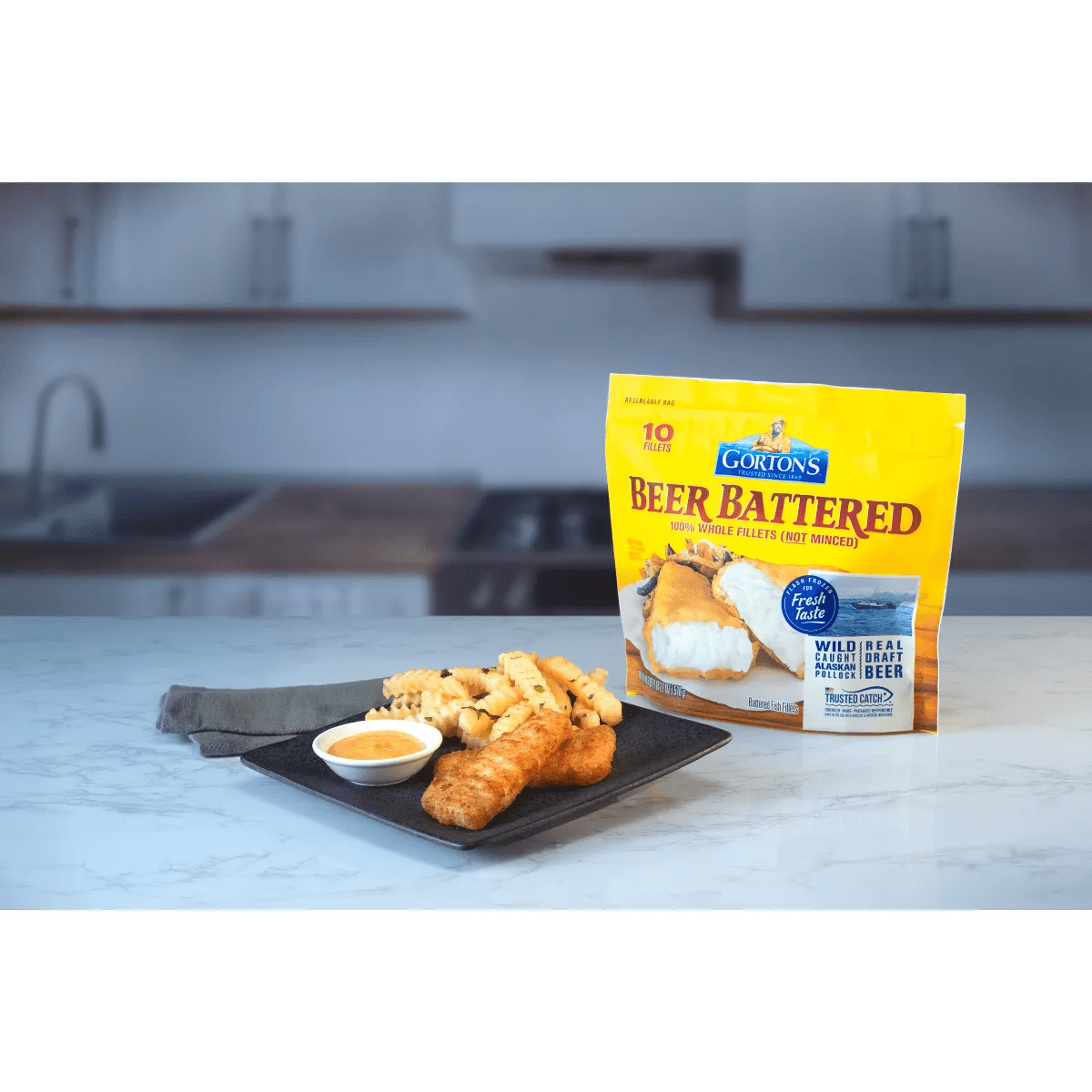 Gorton'S Beer Battered Fish Fillets - Frozen - 18.2Oz - Image 3