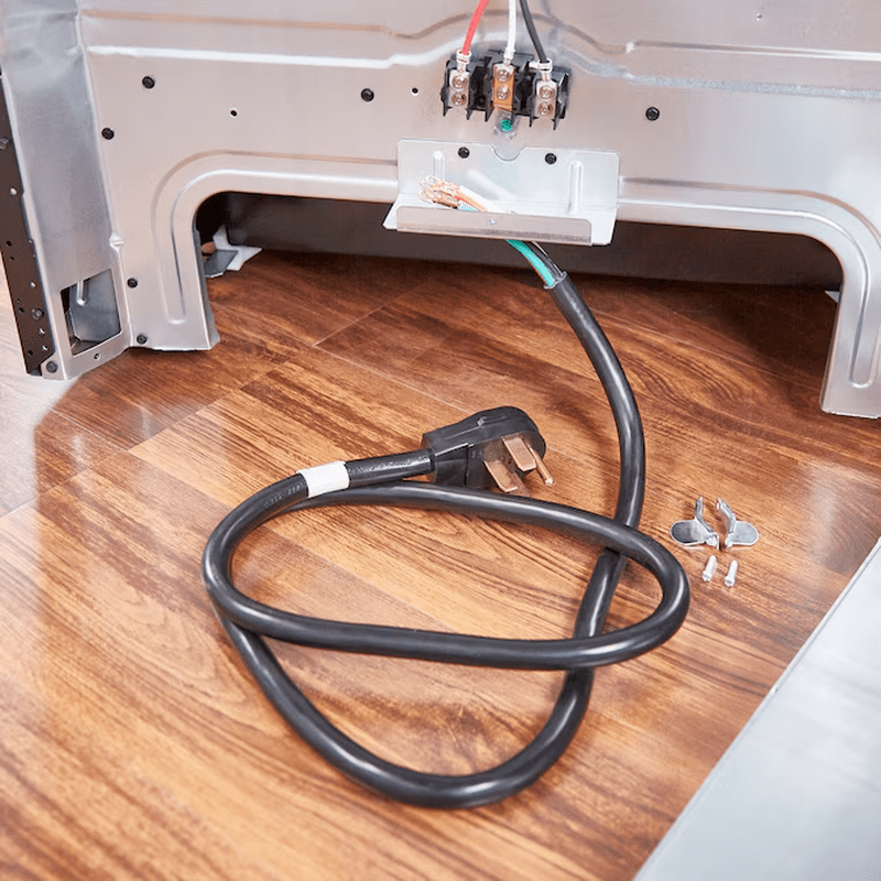 Range Cord 6-Ft 50 -Amp 4 -Prong Black Range Appliance Power Cord - Image 3