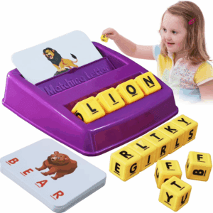 Learning Games for Kids - Matching Letter Game for Kids - Spelling Learning Flash Cards Gifts for Boys Girls Age 3-8