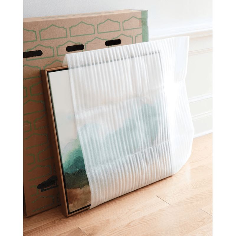 36.25-In W X 41-In H X 6-In D Large Cardboard Television Moving Box with Handle Holes - Image 4