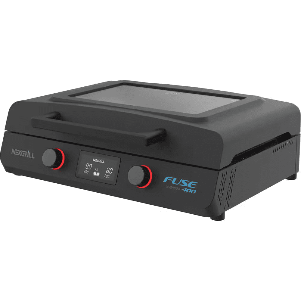 Fuse 400 22 In. Tabletop Electric Grill Griddle in Black