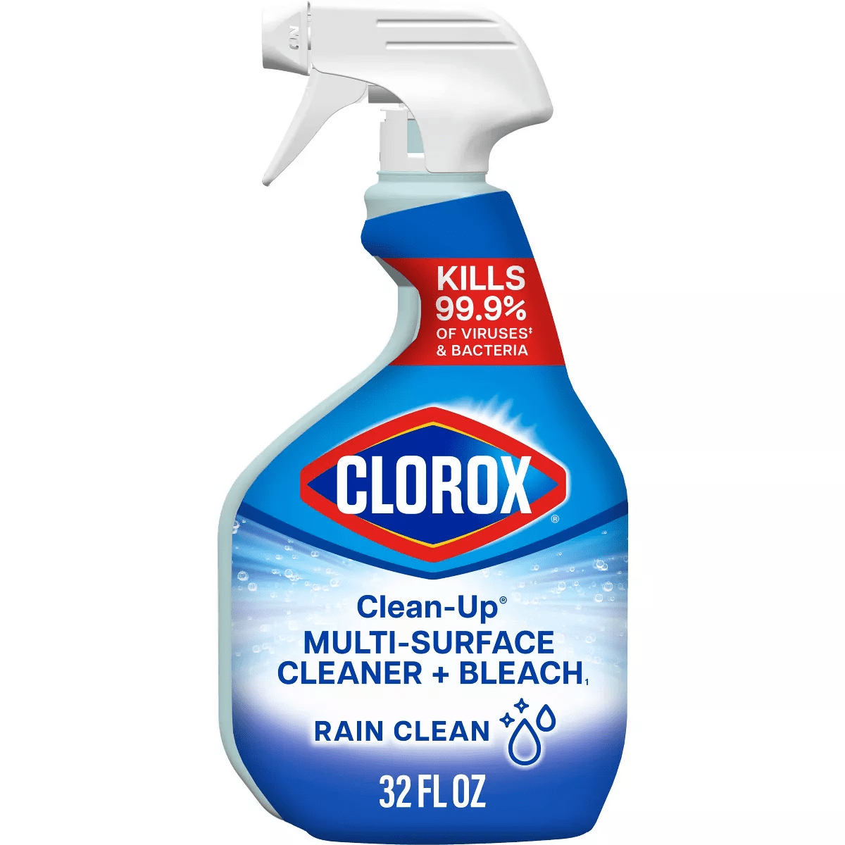 Clorox Rain Clean Scent Clean-Up All Purpose Cleaner with Bleach Spray Bottle - 32 Fl Oz