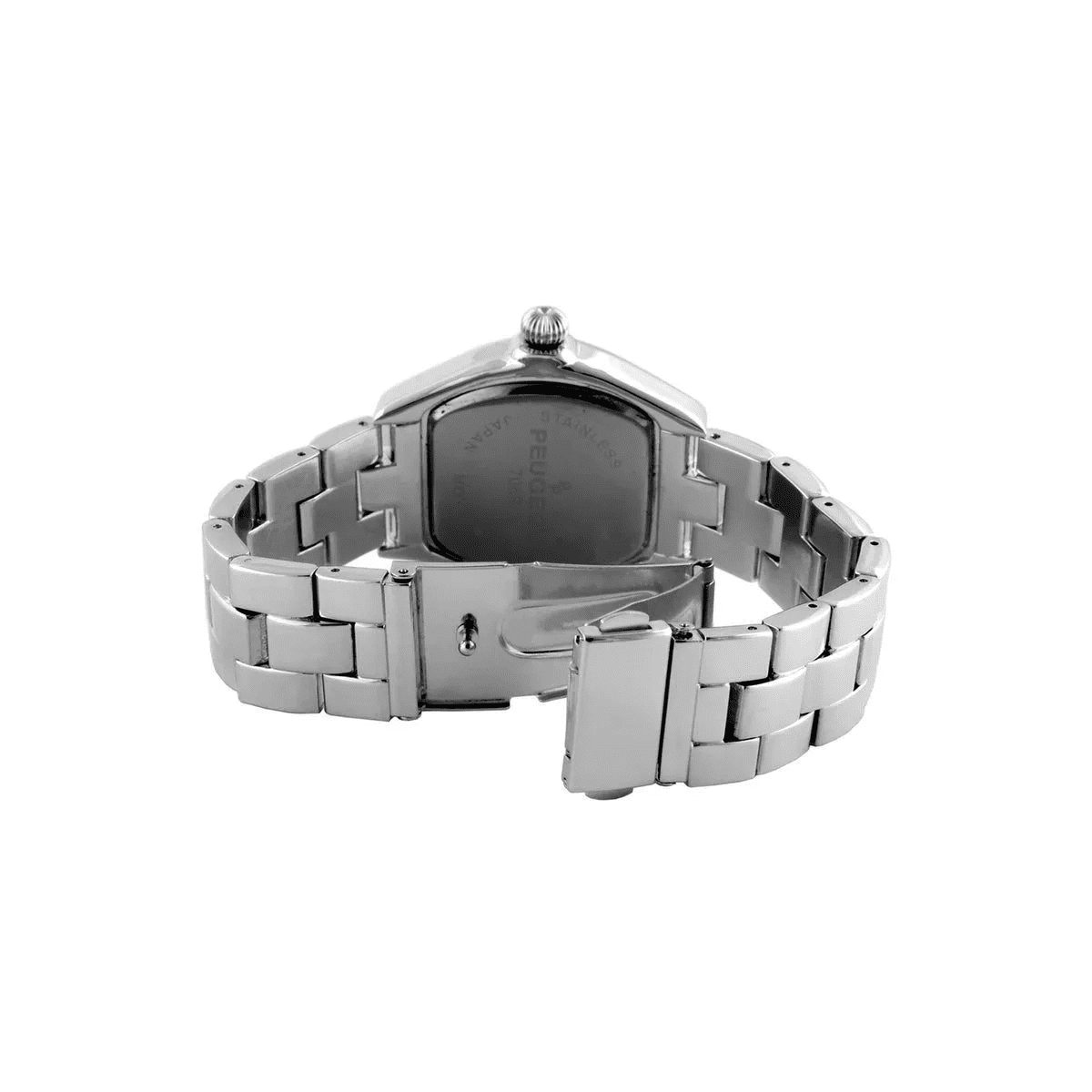 Peugeot Women'S Silver Status Bracelet Watch 36X33Mm Barrel Shape Roman Dial - Image 2