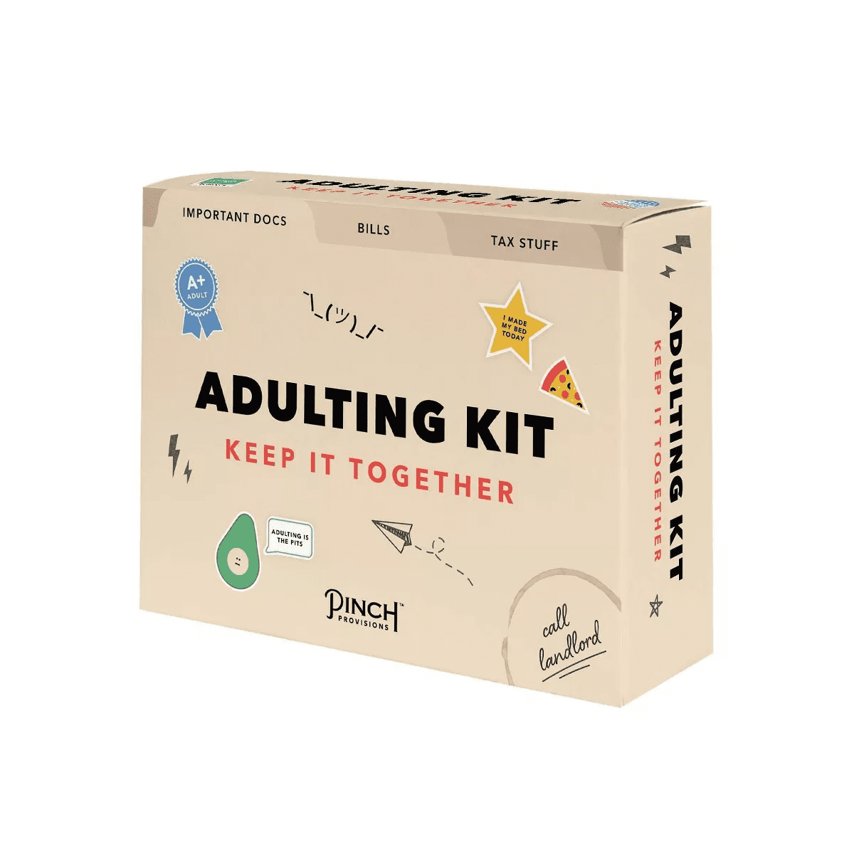 Adulting Desk Organiser Kit: Pinch Provisions Multicolored Office Set with Letter Opener & Paper Desk Pad - Image 5