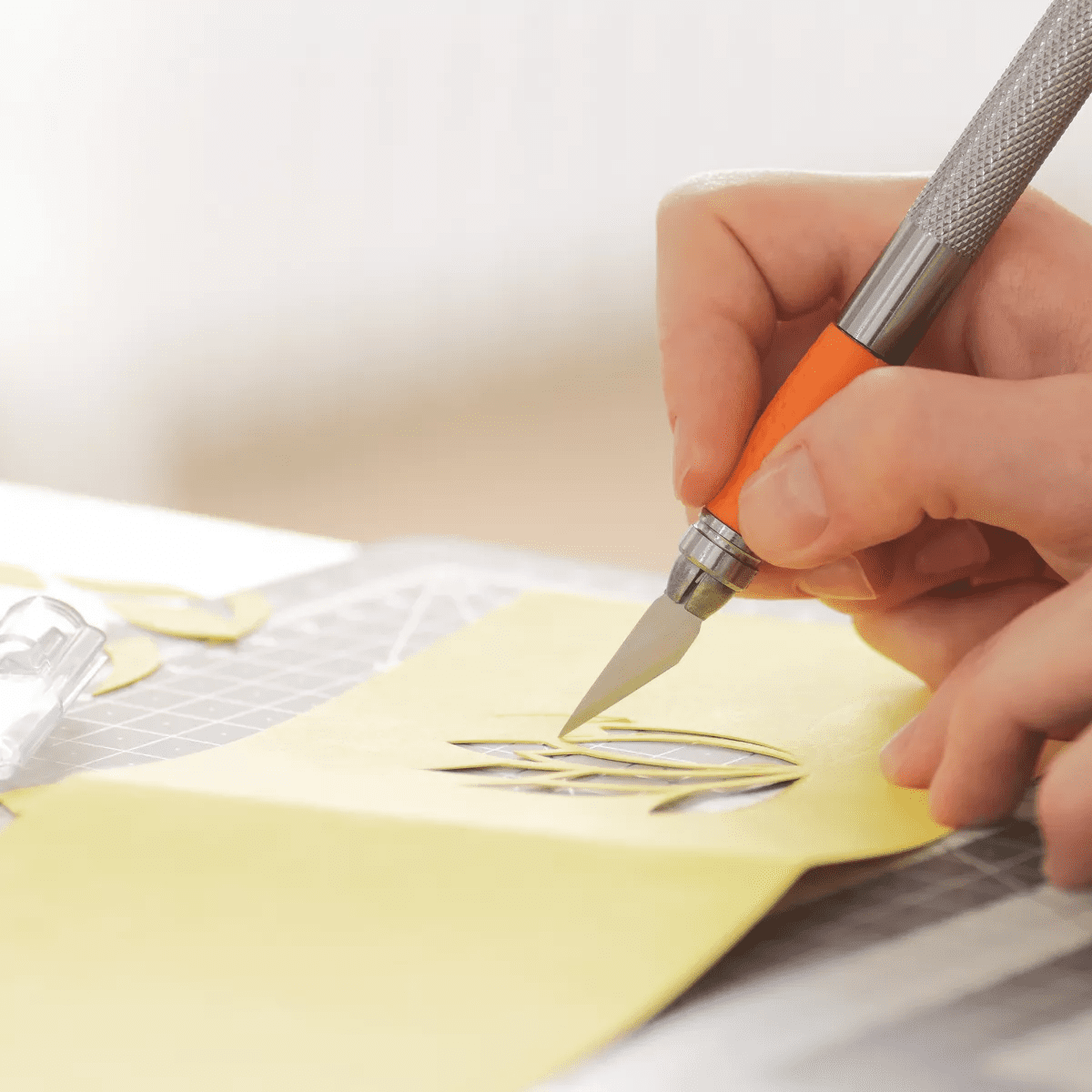 Fiskars Softgrip Detail Knife: Silver Craft Cutter, Manual Titanium Blade, Art & Stationery Tool, 8.25" Length - Image 6