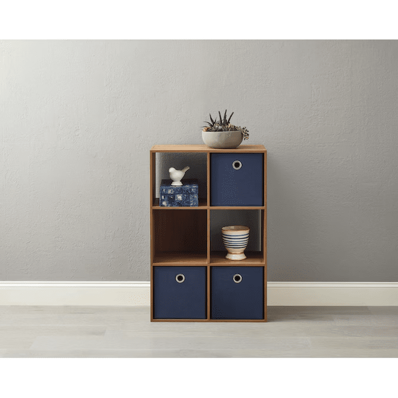35.88-In H X 24.13-In W X 11.63-In D Rye Stackable Wood Laminate 6 Cube Organizer - Image 2