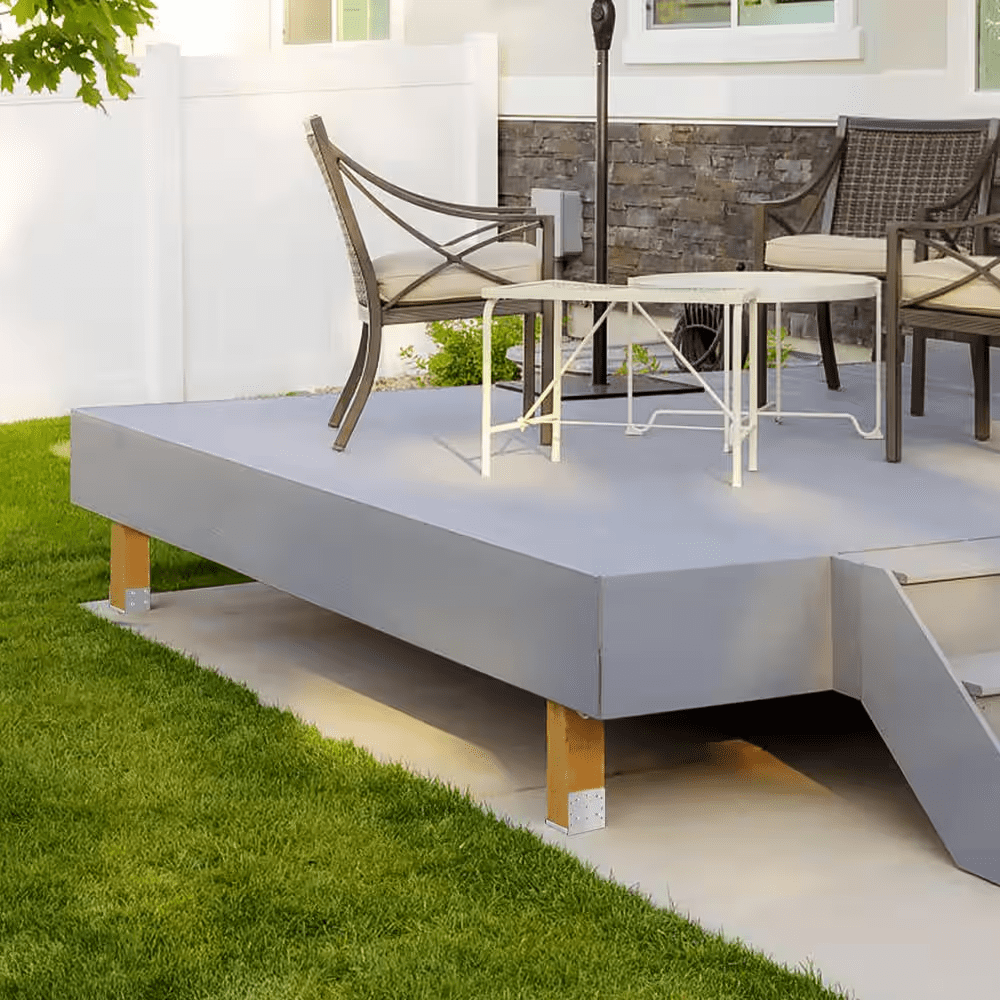 8 In. X 8 In. Post Base 1-Piece Stainless Steel Adjustable Post Anchor Bracket Internal 7.8 In.X 7.3 In. Adjustable Base - Image 8