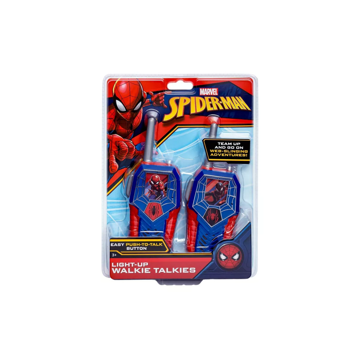 Spider-Man FRS Light-Up Walkie Talkies: Toy Spy Gear for Creative Thinking - Image 2