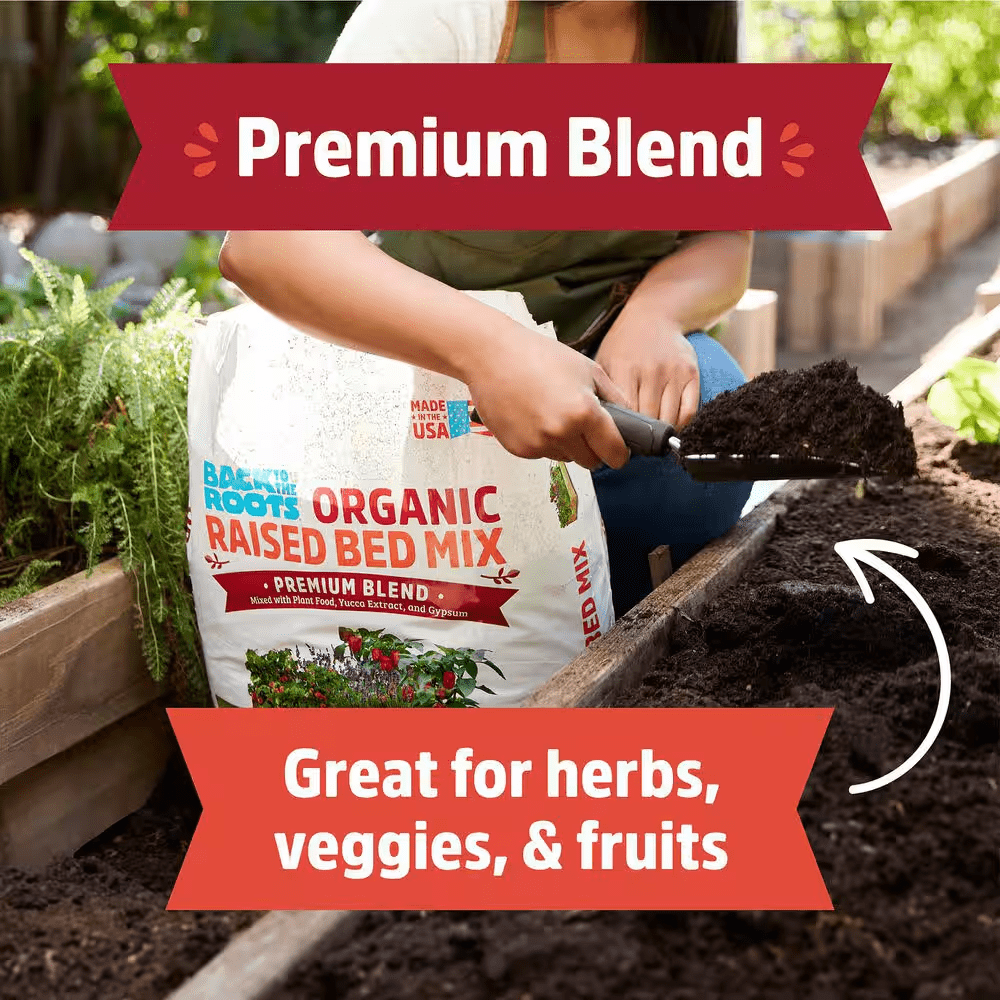 Organic Raised Bed Soil (1 Cu.Ft.) Peat-Free, Blended with Organic Fertilizer - Image 6