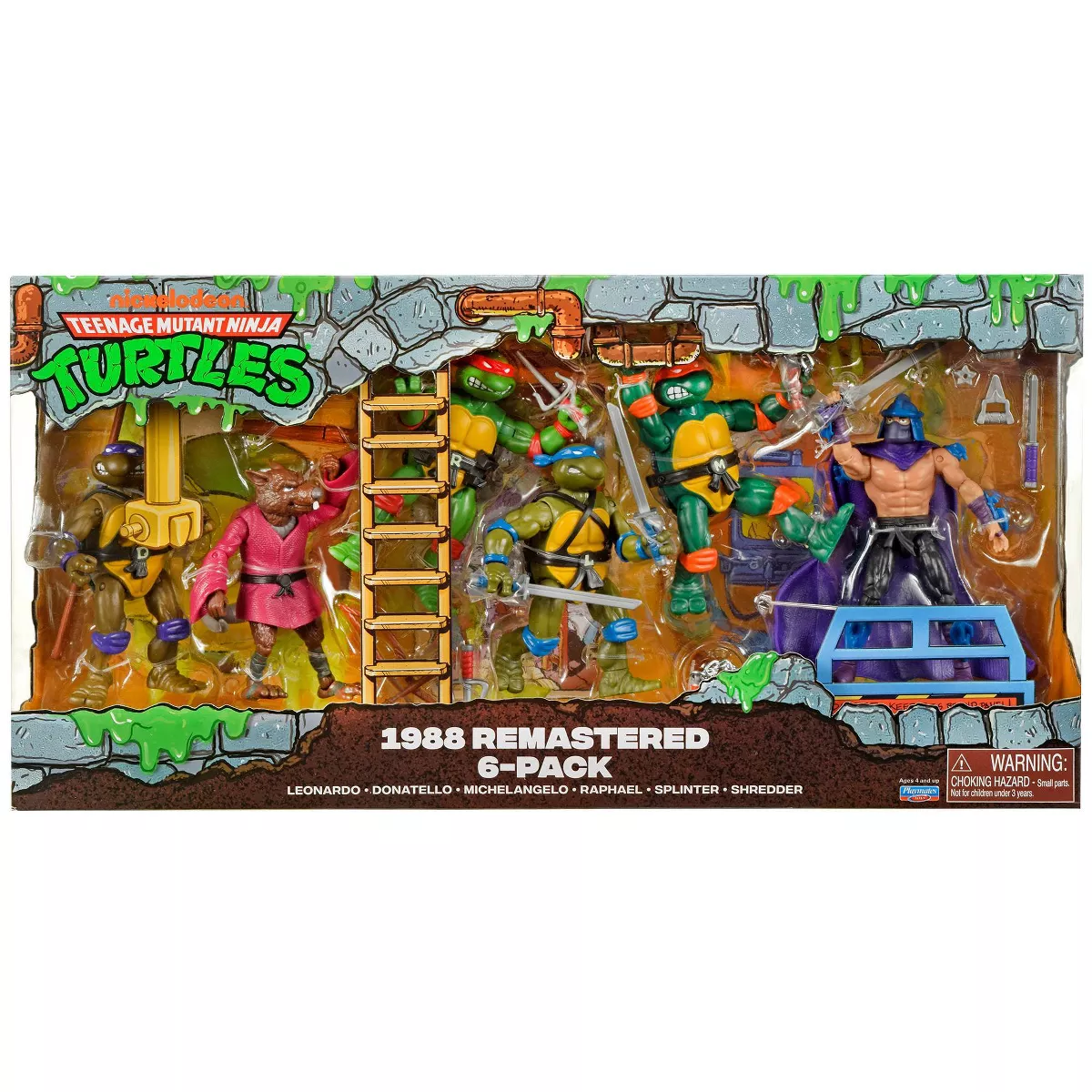 Teenage Mutant Ninja Turtles: Classic 4" Remastered Figure Bundle - 6Pk (Target Exclusive)