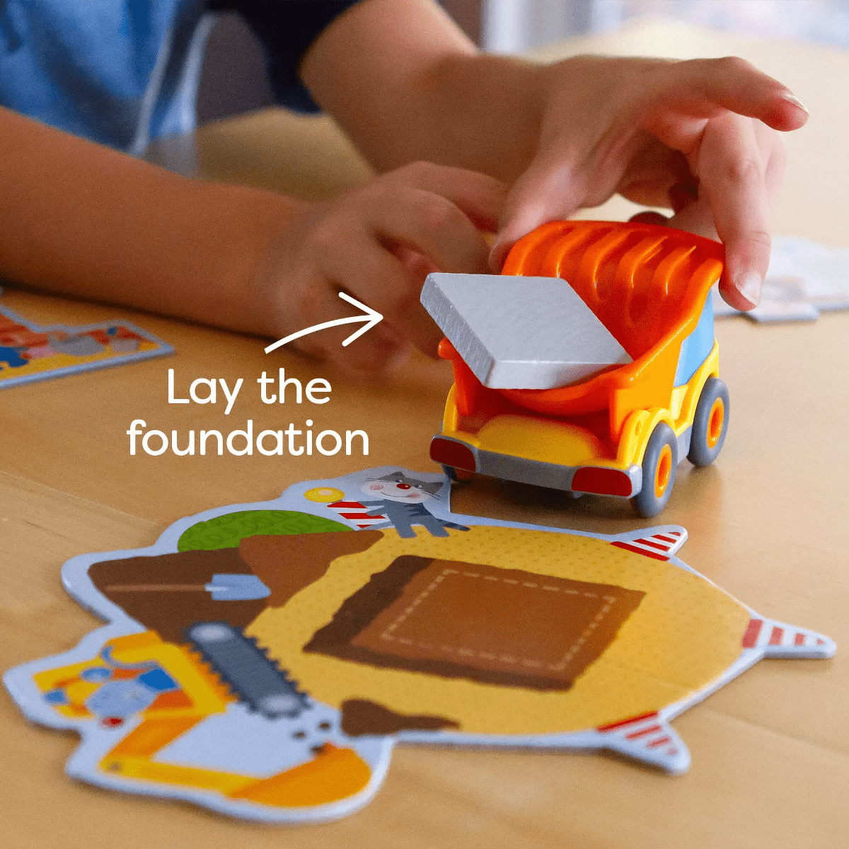 HABA My Very First Games Building Site, a Cooperative Learning Kids Game, Toddler Learning Activities & Games for 2+ Year Olds with Included Toy Truck - Image 6