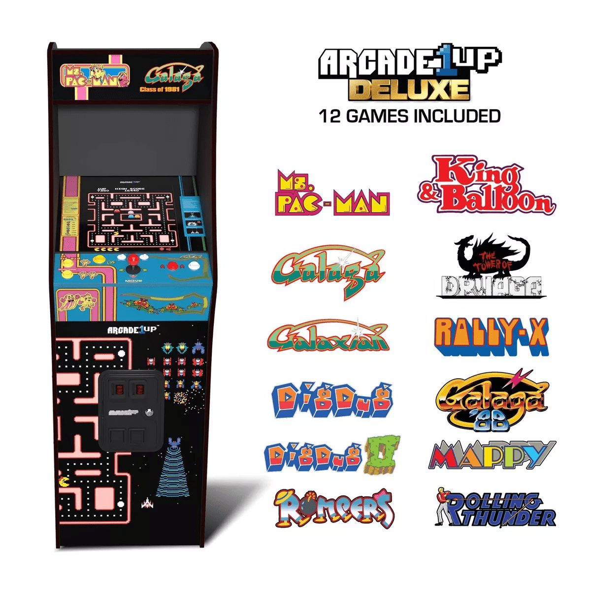 Arcade1Up Ms. PAC-MAN Class of '81 Deluxe Arcade Machine - Image 9