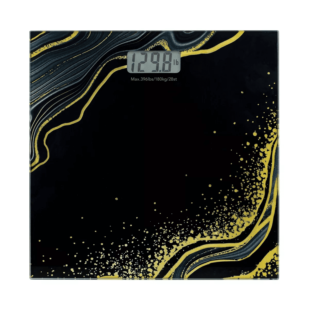 Bliss Digital Glass Body Scale Gold/Black: Precision room Scale, Adult Weight Management Tool - Image 4