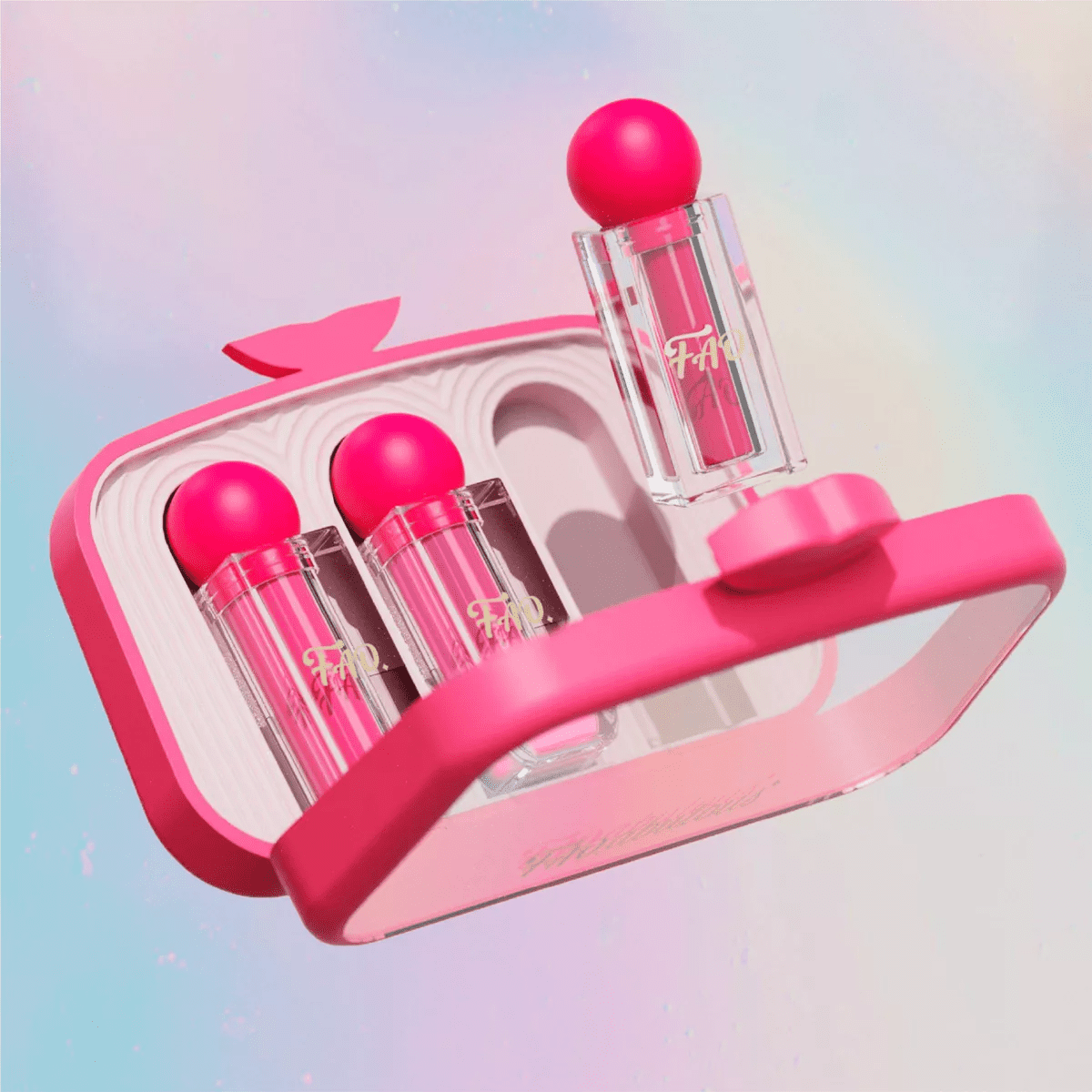 FAO Schwarz Glimmer & Glam 4Pc Lipstick Set